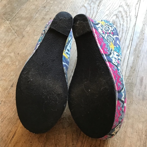 Steve Madden Pammy Platform Wedge 9.5 multi color - Picture 5 of 8